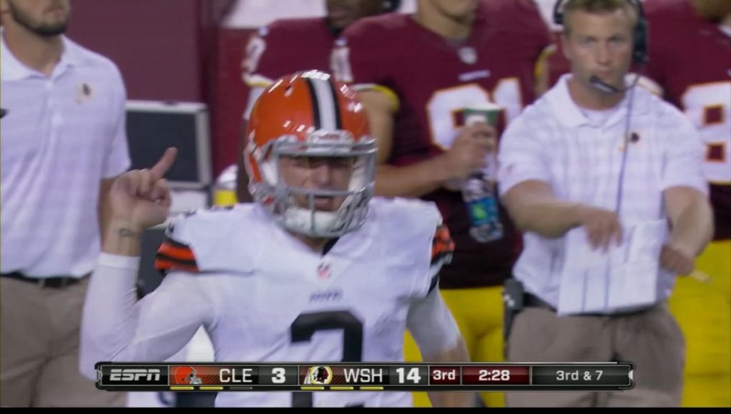 Johnny Manziel middle finger