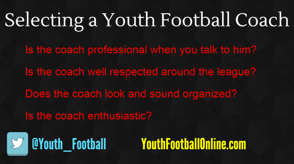 Selecting A Youth Football Coach