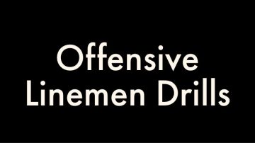 Offensive Line Drills for Youth Football